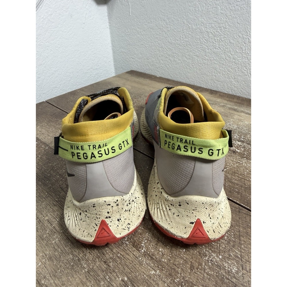 Nike Pegasus Trail 2 GTX Waterproof Mens Size 10.5 Running Shoes Gray Sneakers - Picture 4 of 9